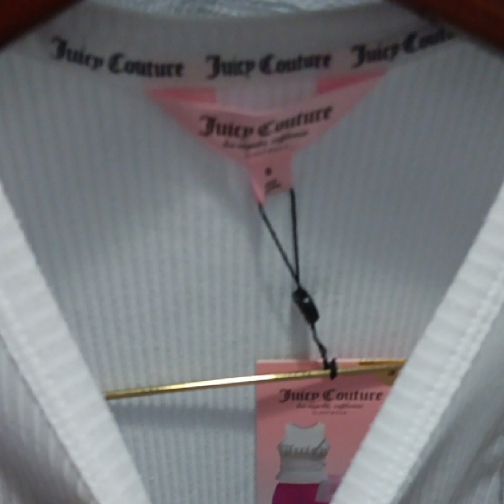 Juicy Couture White Sleeveless Top with Sparkling Accents - Picture 2 of 4